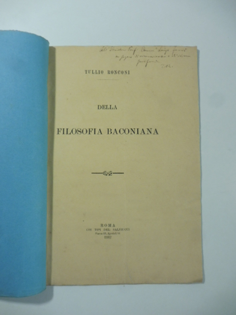 Della filosofia baconiana